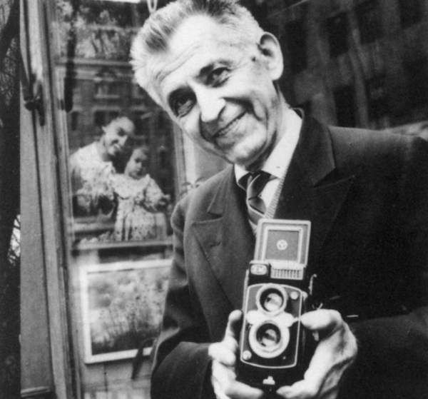 Photograph of John Albok with his camera