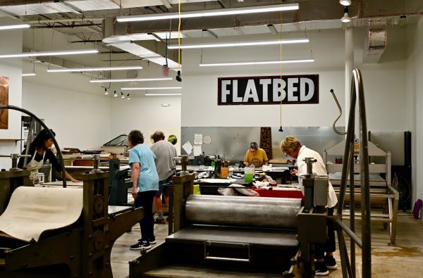 Image of the community press room in the new building