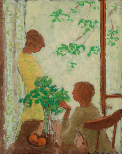 Two ladies in an interior.