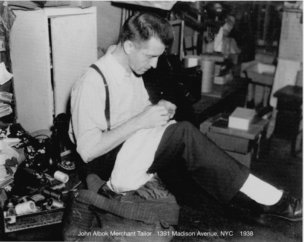 Albok in his Taylor shop
